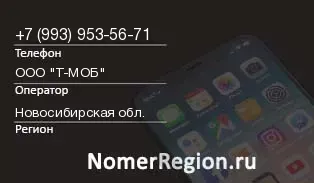 Кто звонил с 9939535671 - регион и оператор